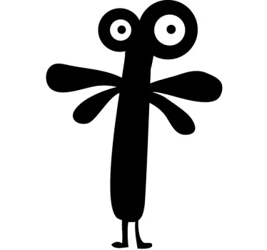 Monster with Wings Sticker - TenStickers