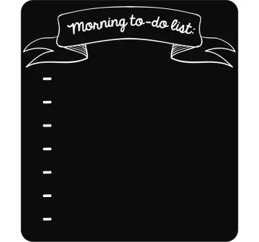 Morning to Do Customisable sticker to write on - TenStickers