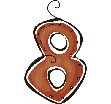 Number 8 Sticker - TenStickers