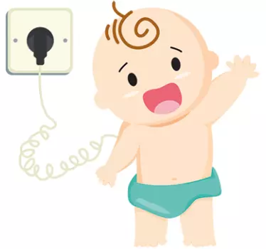 Nursery wall sticker whimsical baby design - TenStickers