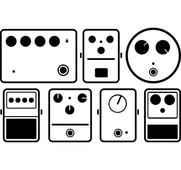 Object sticker retro control panels - TenStickers