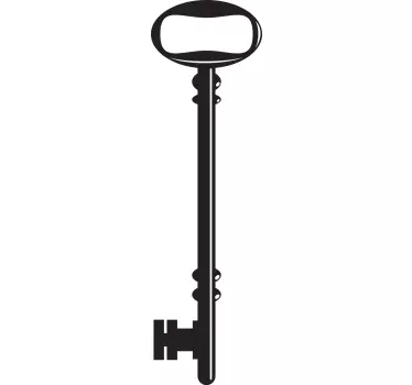 Old Lock Key Door Sticker - TenStickers