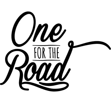 One For The Road Arctic Monkeys Sticker - TenStickers