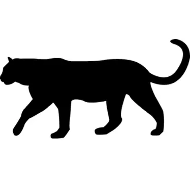 Panther Silhouette Wall Sticker - TenStickers