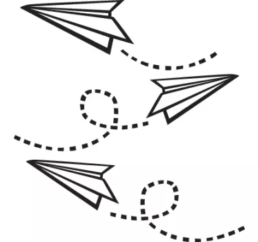 Paper Planes Kids Sticker - TenStickers