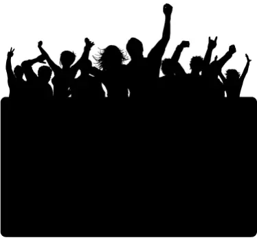 Party People Blackboard Sticker - TenStickers