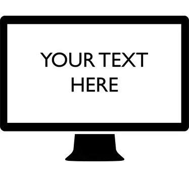 Personalised Computer Screen Sticker - TenStickers