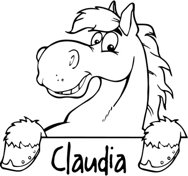 Personalised Horse Wall Sticker - TenStickers