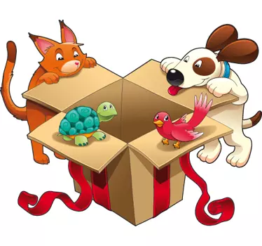 Pet Gift Wall Sticker - TenStickers
