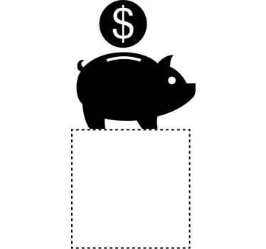 Piggy Bank light switch cover sticker - TenStickers