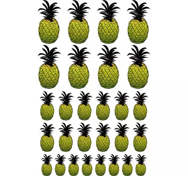 Pineapples Wall Sticker - TenStickers