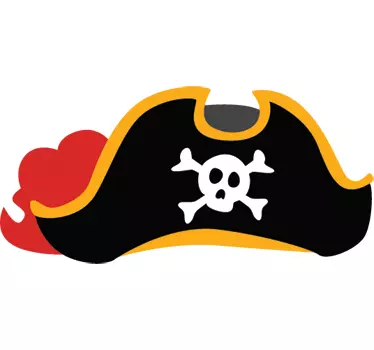 Pirates Hat Kids Sticker - TenStickers