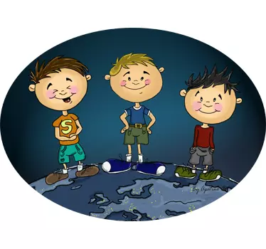 Playful Kids Illustration wall stickers for kid - TenStickers
