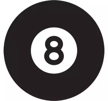 Pool Blackball Sticker - TenStickers