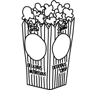 Pop Corn Bag Decal - TenStickers