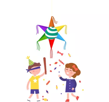Piñata christmas wall decal - TenStickers