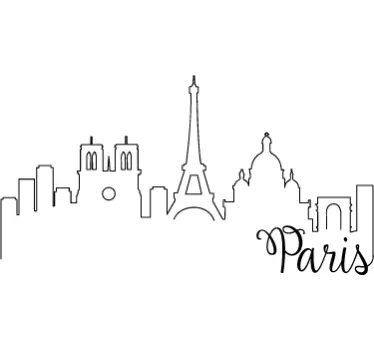 Postcards from Paris Wall Stickers - TenStickers