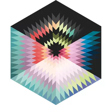 Prism colors Abstract Sticker - TenStickers