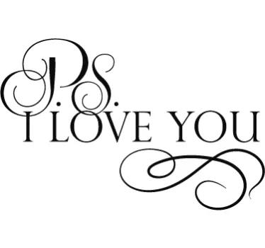 PS I love you valentine´s day  wall decor - TenStickers