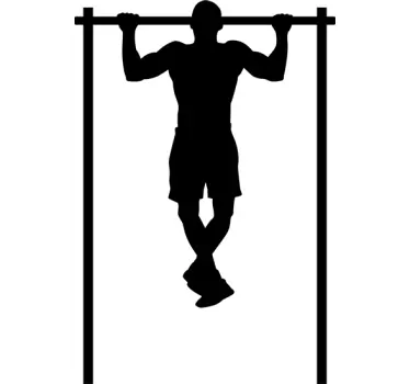 Pull Ups Fitness Wall Sticker - TenStickers