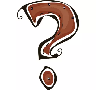 Question Mark Sign Sticker - TenStickers