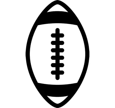 Rugby Icon Sticker - TenStickers