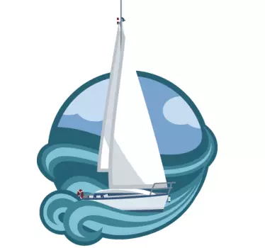 Sailing Boat Sticker - TenStickers