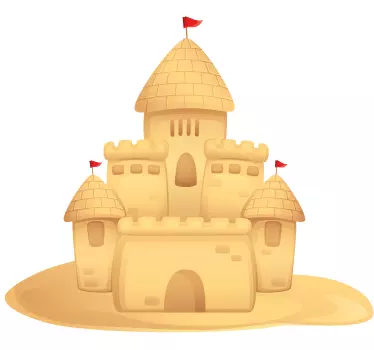 Sand Castle Kids Decal - TenStickers