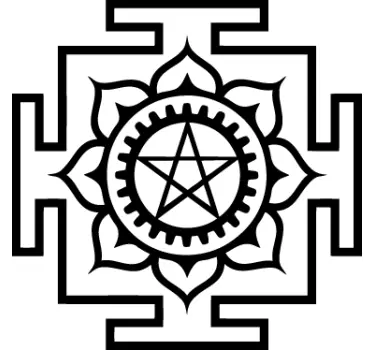 Satanic Symbol Decorative Sticker - TenStickers