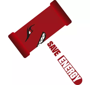 Save Energy Switch Sticker - TenStickers