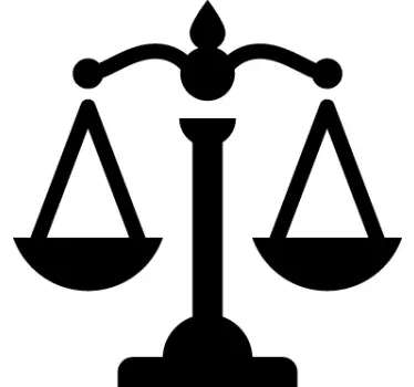Scales of Justice Wall Sticker - TenStickers