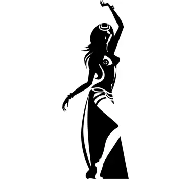 Sexy Silhouette Dancer Wall Sticker - TenStickers