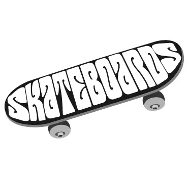 Skateboard Decorative Logo Decal - TenStickers