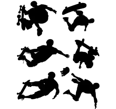 Skateboarder Wall Stickers - TenStickers