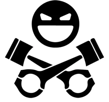 Skull and Keys Car Sticker - TenStickers