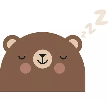 Sleeping Bear Childs Sticker - TenStickers
