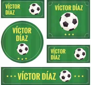 Soccer-Themed Celebration football sticker - TenStickers