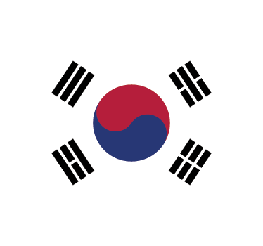 South Korea Flag Sticker - TenStickers