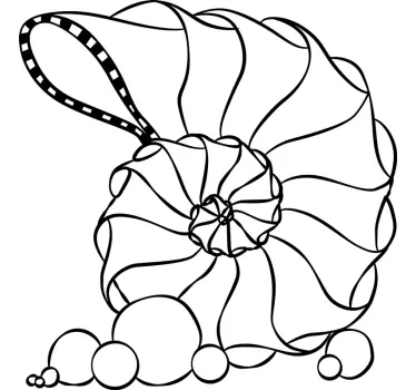Spiral seashell animal wall sticker - TenStickers