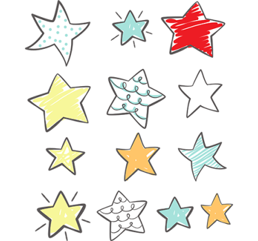 Star set baby wall sticker - TenStickers
