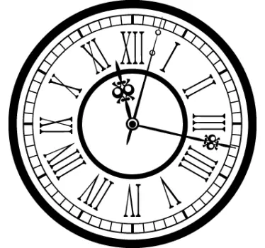 Station Clock Decorative Sticker - TenStickers