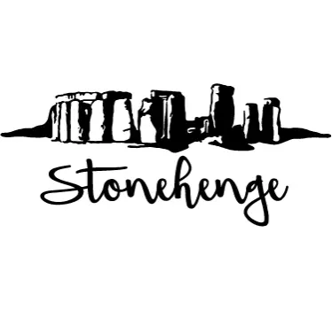 Stonehenge Silhouette Wall Sticker - TenStickers