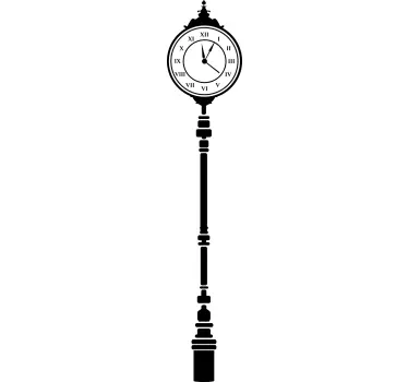 Street Clock Decorative Wall Sticker - TenStickers