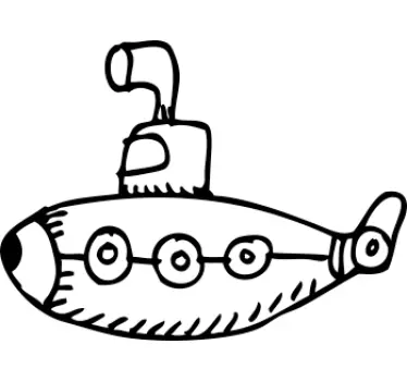 Submarine Kids Sticker - TenStickers