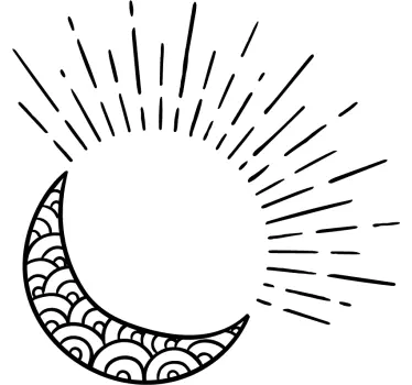 Sun, Moon & Stars Sticker - TenStickers