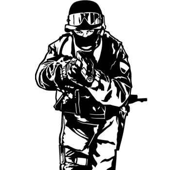 SWAT Team Wall Sticker - TenStickers