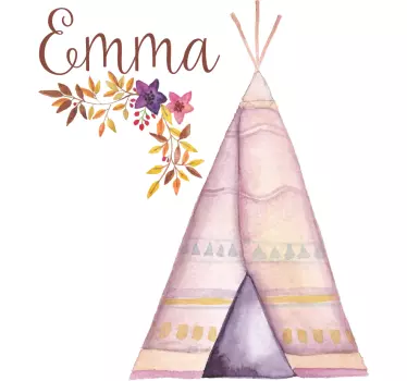 Teepee Customisable Wall Sticker - TenStickers