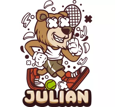Tennis player  wall decal - TenStickers