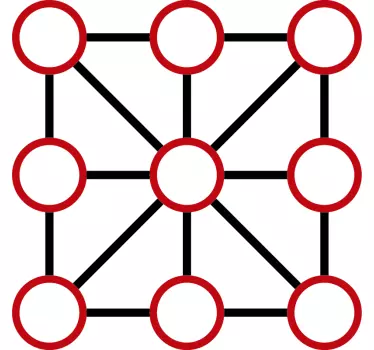 Tic tac toe vinyl sticker floor tile - TenStickers