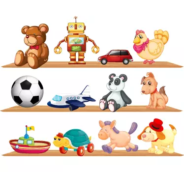 Toys and Shelves Kids Decal - TenStickers